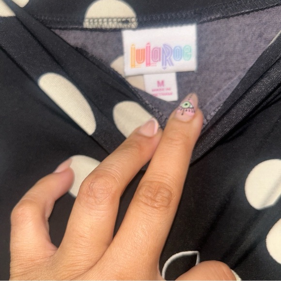 LuLaRoe Black and White Midi Pencil Skirt - Picture 4 of 4